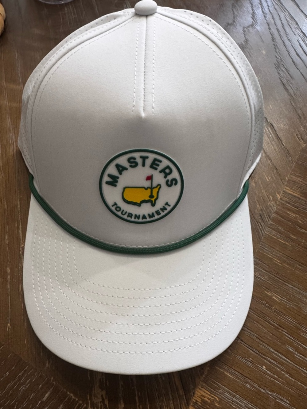 Masters Tournament Augusta National Golf Course 2025 White Performance Golf Cap